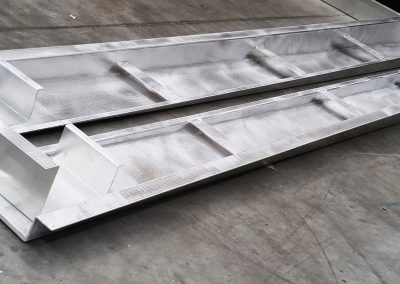 tapered aluminium gutters